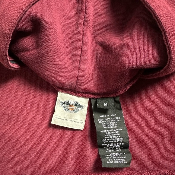 Vintage Harley Davidson Logo Pullover Hoodie Medium - Picture 3 of 5
